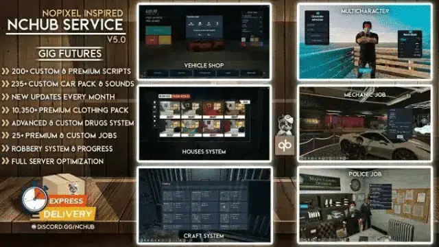 Premade QBCore Framework V5 – 225+ Scripts Included