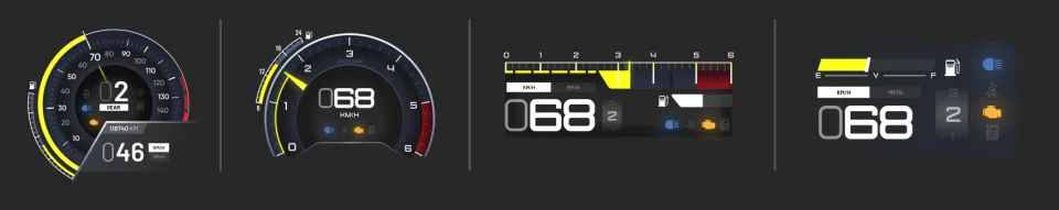 Free Izzy V7 FiveM HUD with 4 Speedometer Styles
