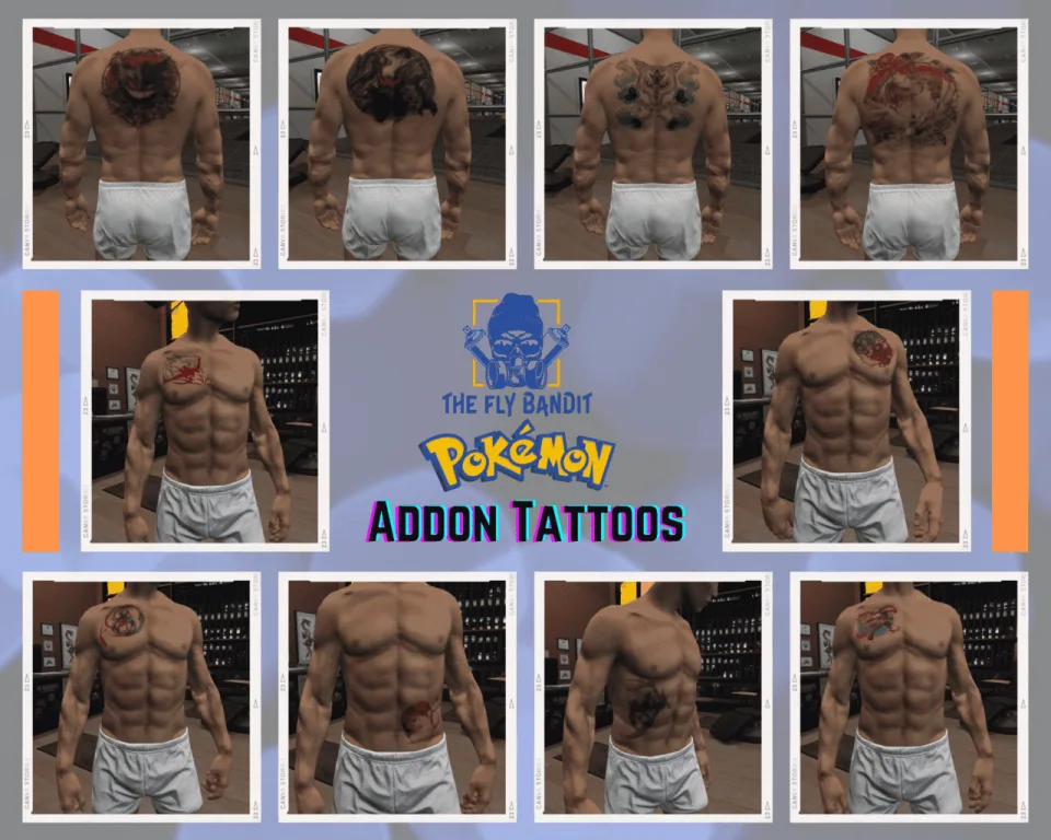 200 Addon Tattoo Pack for FiveM, Rcore Ready