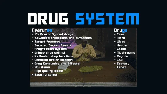 DRC Drugs V2 - FiveM Drug Economy & Progression