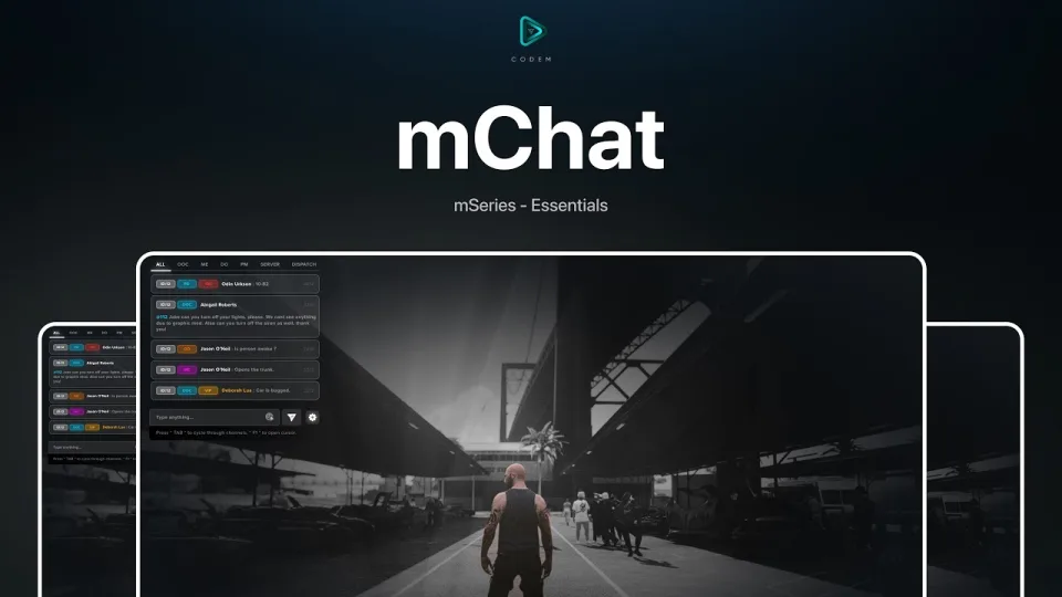 Free CodeM Chat Theme for FiveM with 10 Chat Types