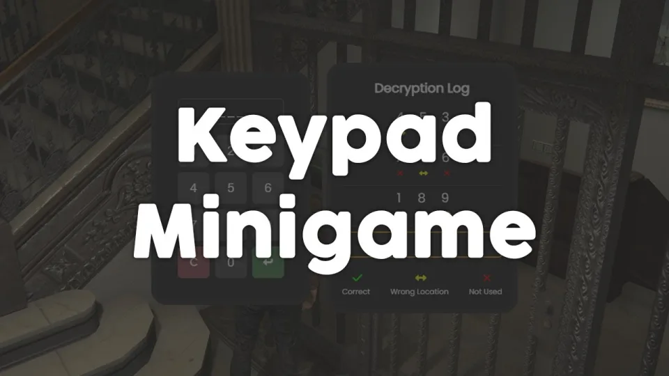 Free FiveM Keypad Minigame – PIN Entry Script