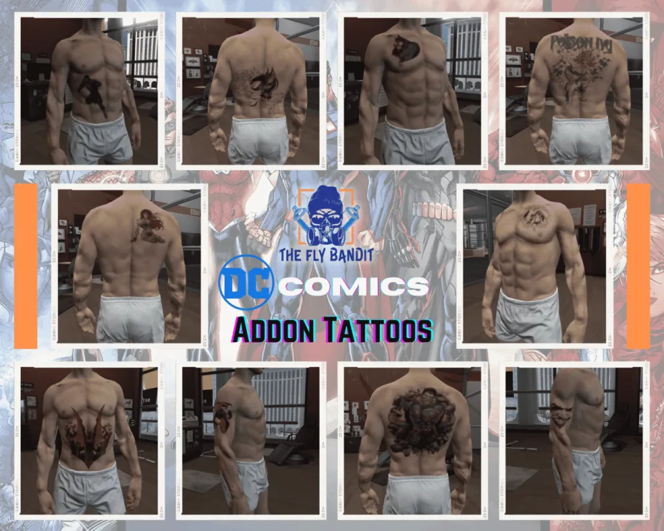 200 Addon Tattoo Pack for FiveM, Rcore Ready