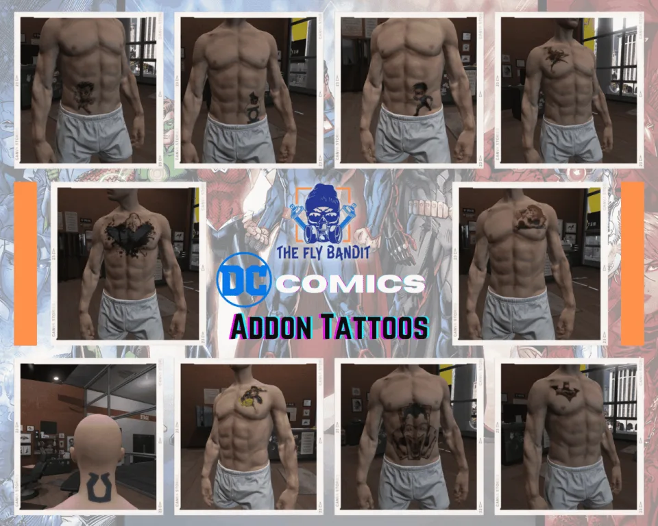 200 Addon Tattoo Pack for FiveM, Rcore Ready