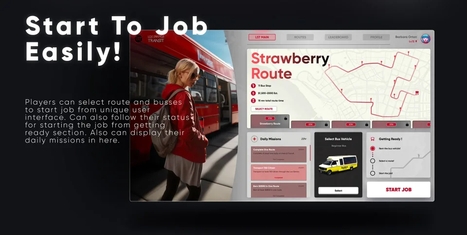 CodeM mLSTransit FiveM Bus Job Script