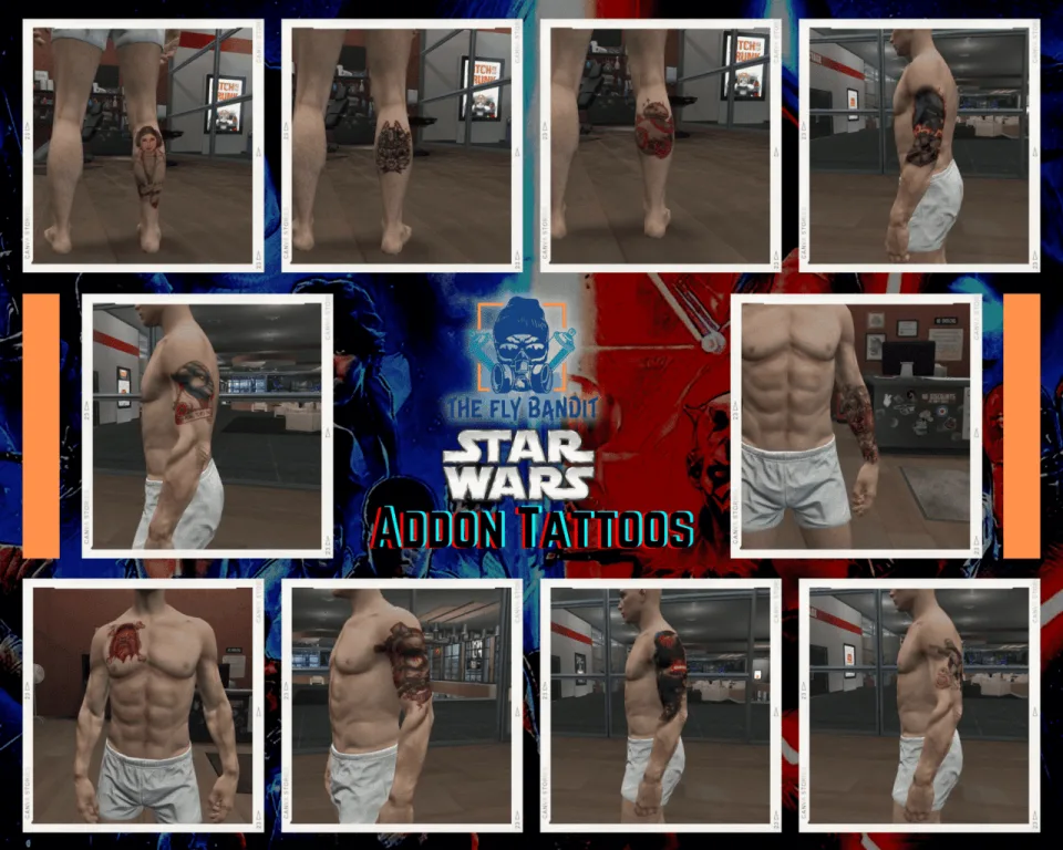 200 Addon Tattoo Pack for FiveM, Rcore Ready