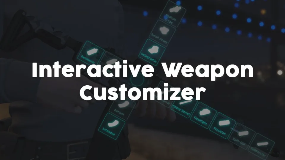 FiveM Weapon Attachment UI - Gun Customization