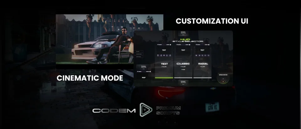 BLVCK HUD V2 — FiveM HUD With Synced Nitro System