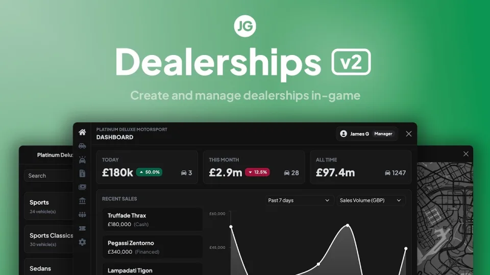 JG Dealerships v2 for FiveM