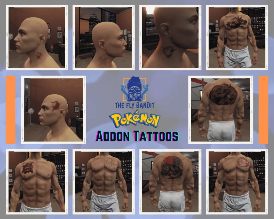 200 Addon Tattoo Pack for FiveM, Rcore Ready