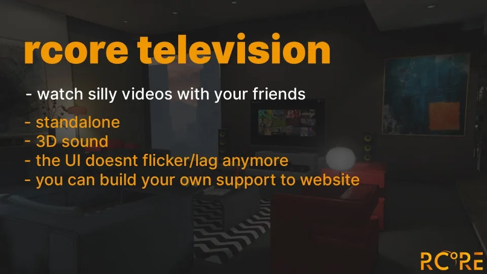 RCore Television, Synced FiveM TV and Cinema Script