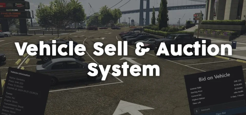 FiveM Vehicle Auction & Selling - ESX, QBCore
