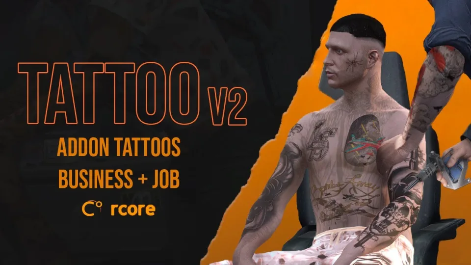 RCore Tattoo Shop Script for FiveM